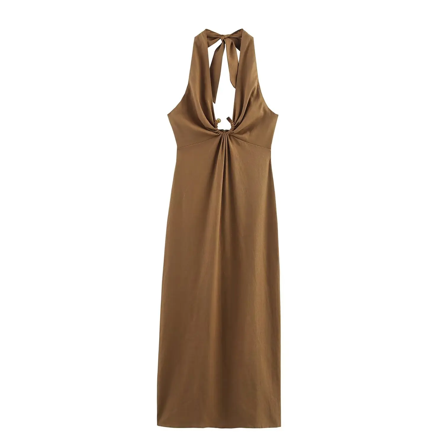 Ellie | Vestidos largos ajustados con espalda descubierta y cremallera