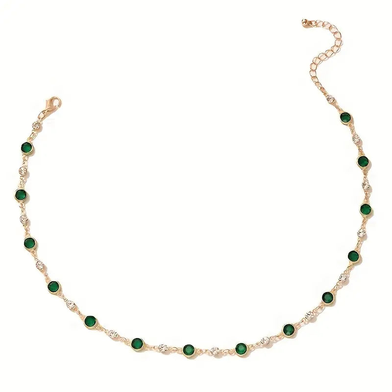 Lavinia | Women's Mayfair Emerald Chain Necklace
