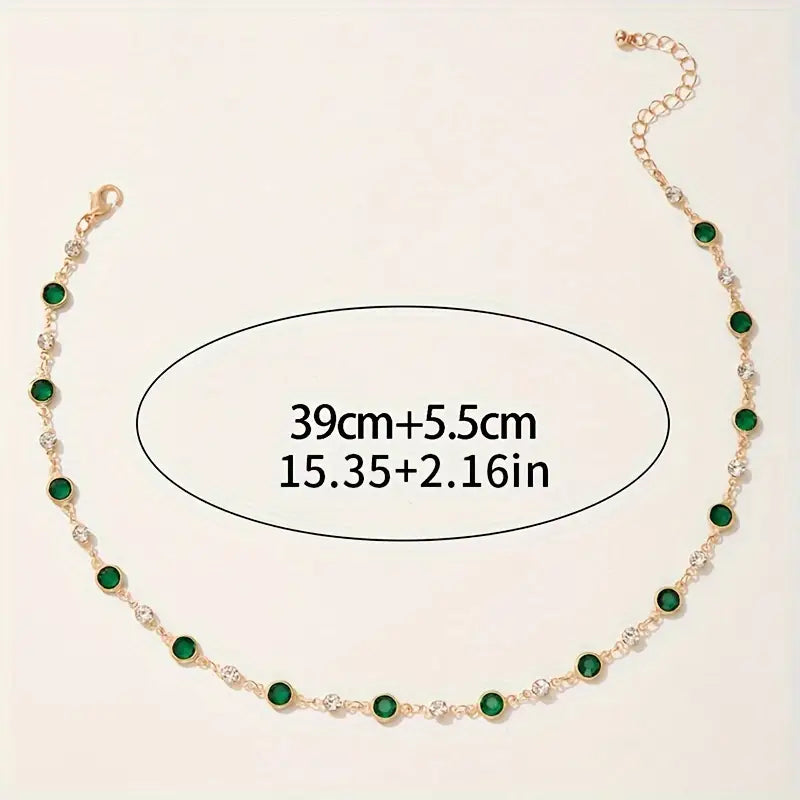 Lavinia | Women's Mayfair Emerald Chain Necklace