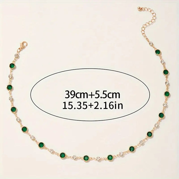 Lavinia | Women's Mayfair Emerald Chain Necklace