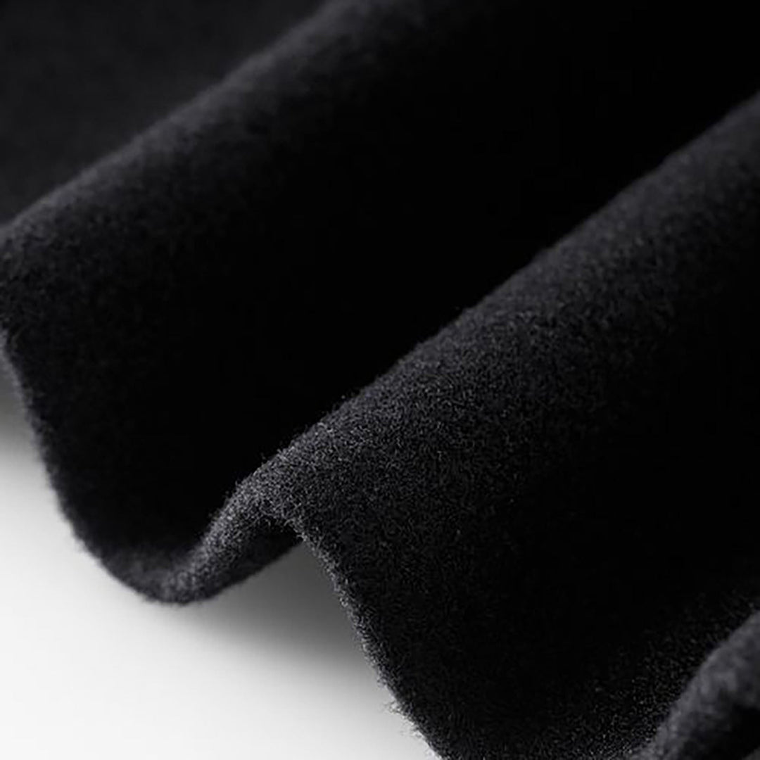 Women's longline tailored coat with notched lapels and button front