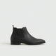 Chelsea ankle boots with elastic side panels and low heels
