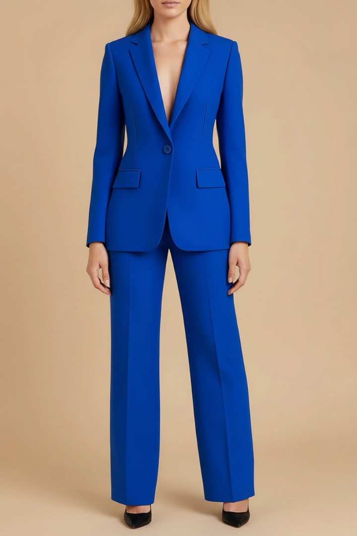 Xanthe | Women's Tailored Blazer & Straight Leg Pants Set