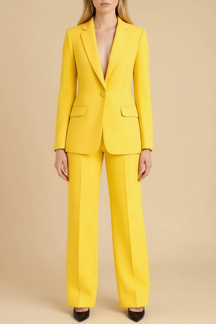 Xanthe | Women's Tailored Blazer & Straight Leg Pants Set