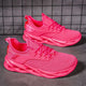 Women's multicolor lace-up sneakers with textured uppers and sculpted cut-out soles
