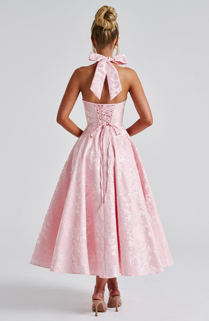 Josephine | Women's Wedding Guest Dresses With Halter Neckline And Full Skirt