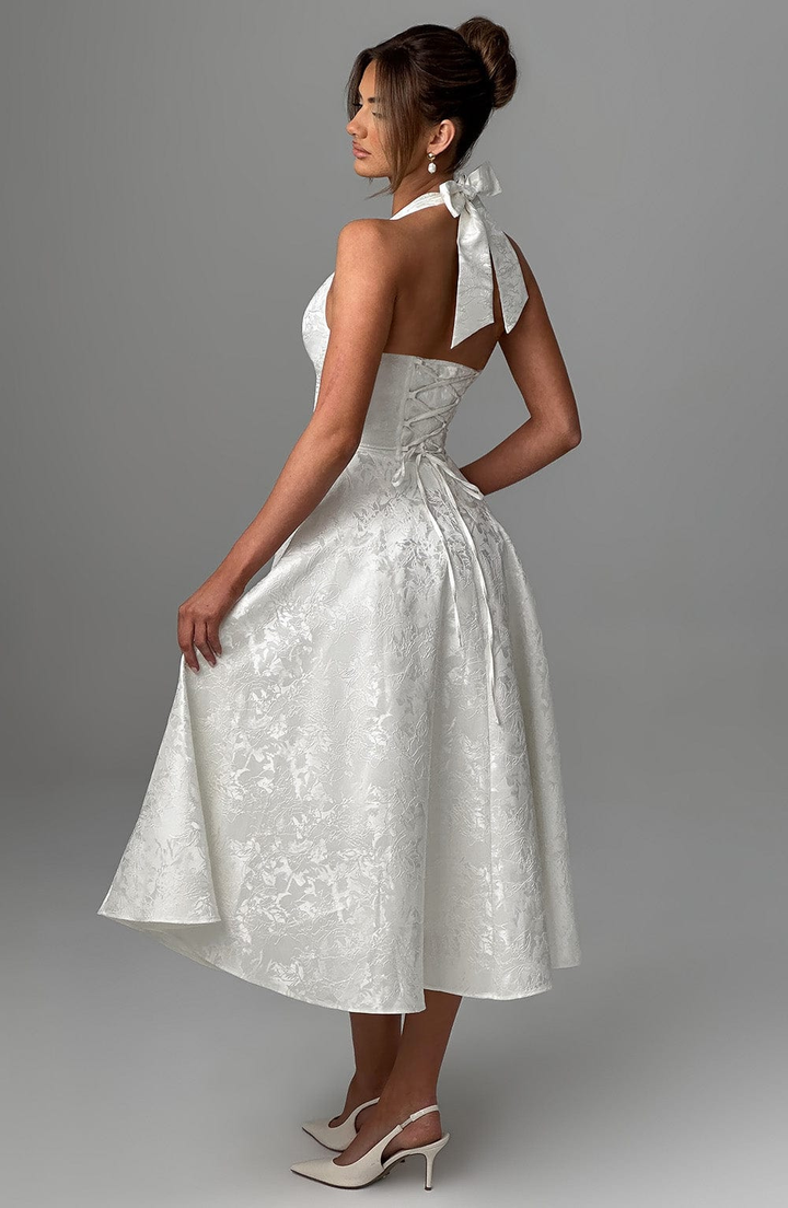 Josephine | Women's Wedding Guest Dresses With Halter Neckline And Full Skirt