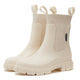 Women's Chelsea ankle boots with elastic side panels, pull tabs and lugged soles