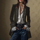 Women's velvet statement blazer