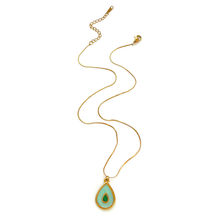 Wilhelmine | Women's Beautiful Layered Necklace Set with Butterfly and Teardrop