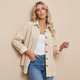 Velvet overshirt