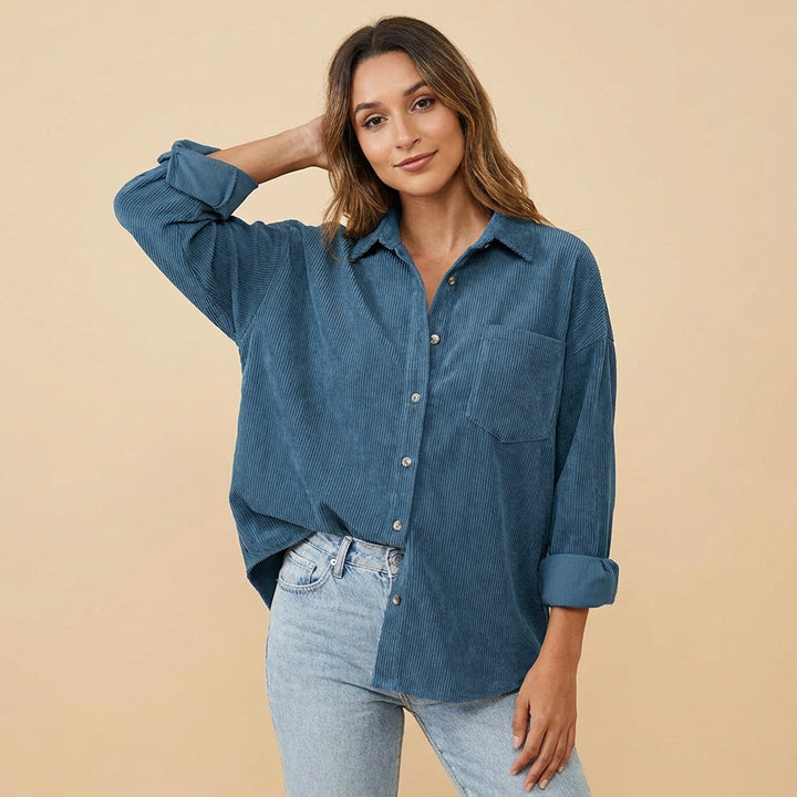Velvet overshirt