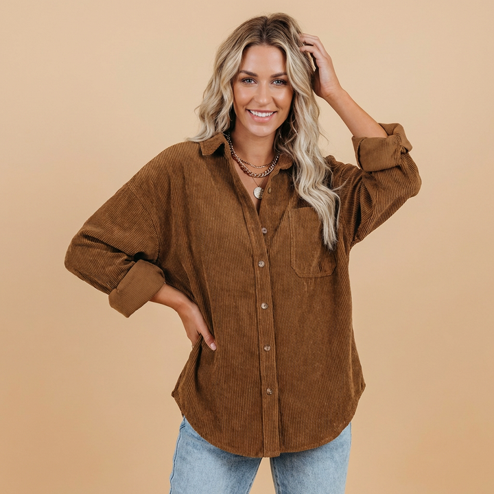 Velvet overshirt
