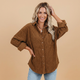Velvet overshirt