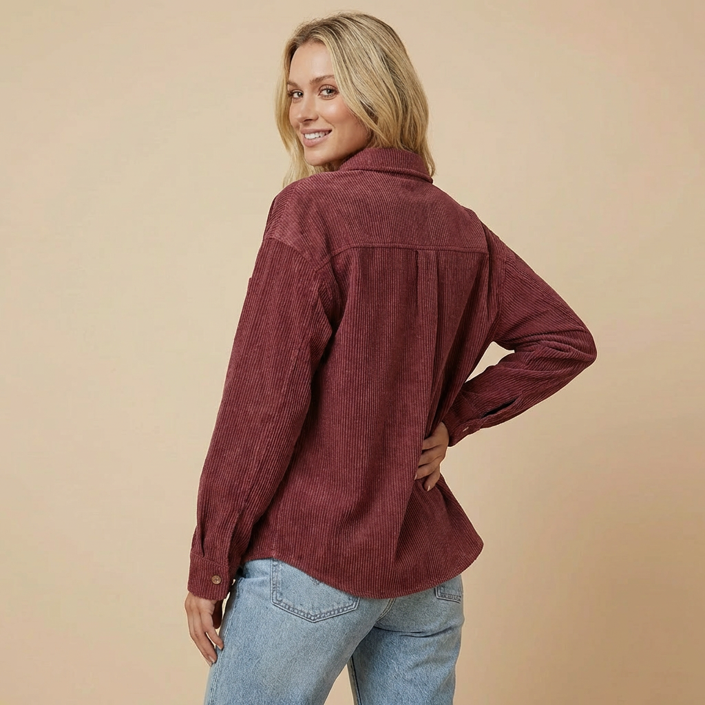 Velvet overshirt