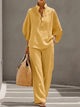 Sybilla | Women's suit with batwing sleeves and wide-leg trousers
