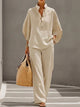Sybilla | Women's suit with batwing sleeves and wide-leg trousers