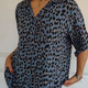 Madeleine | Women's V-Neck Leopard Print Top