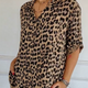 Madeleine | Women's V-Neck Leopard Print Top