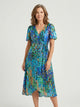 Marlene | Women's Abstract Pattern Midi Dress