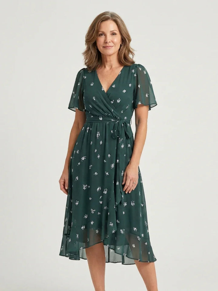 Marlene | Women's Abstract Pattern Midi Dress