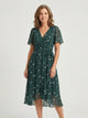 Marlene | Women's Abstract Pattern Midi Dress