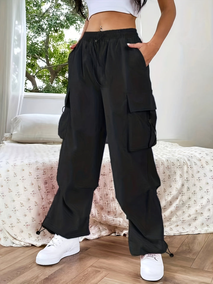 Griselda | Women’s Loose Fit Cargo Parachute Pants