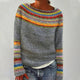 Dorothea | Women's Nordic Jumper Boat Neck Relaxed Fit Multicolour