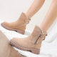 Blanche | Women’s Side Zip Flat Ankle Boots
